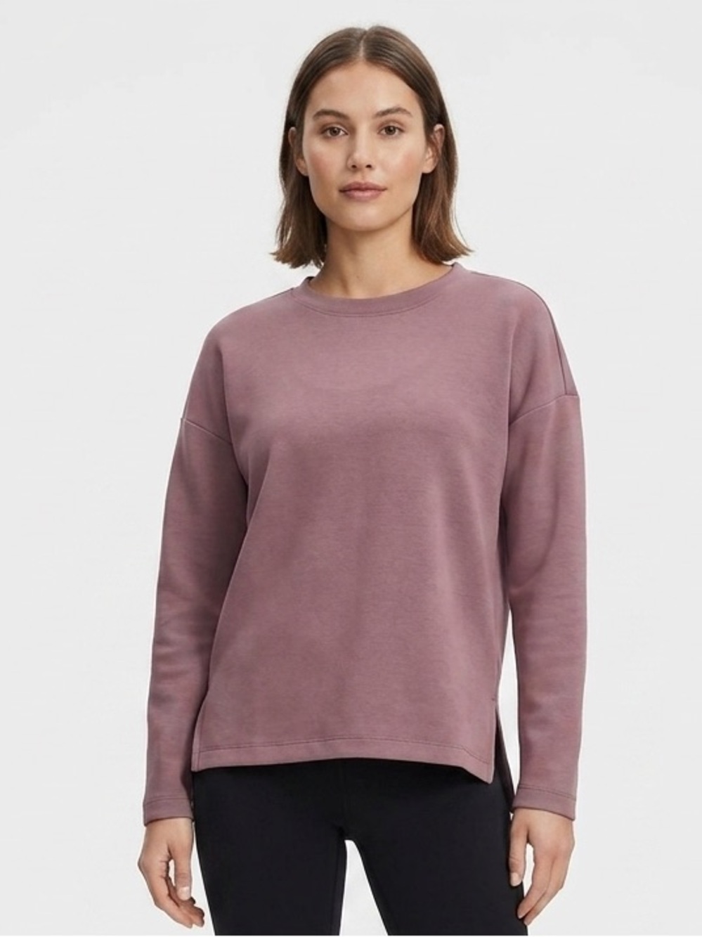 Cable & Gauge Mauve Yummy Scuba Knit L/S Top Size XS Extra Small EUC $60